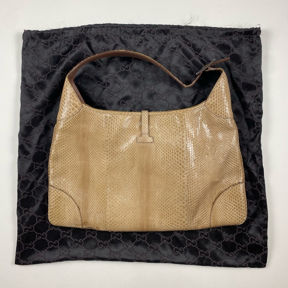 Gucci Tan Python Shoulder Bag - Picture 6 of 11